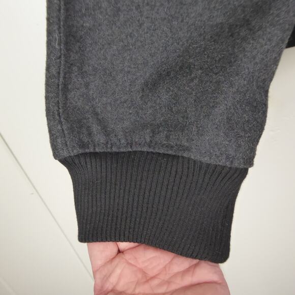 Old Navy Jacket Mens SZ XXL Wool Blend Letterman Baseball Preppy Colorblock - Picture 3 of 10